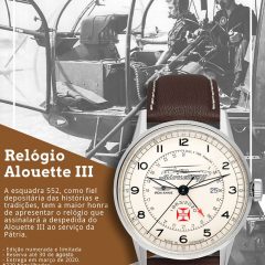 Imagem da notícia: Criado relógio em homenagem a helicóptero da Força Aérea