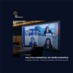 Imagem da notícia: AORP no webinar “Política Comercial da União Europeia”