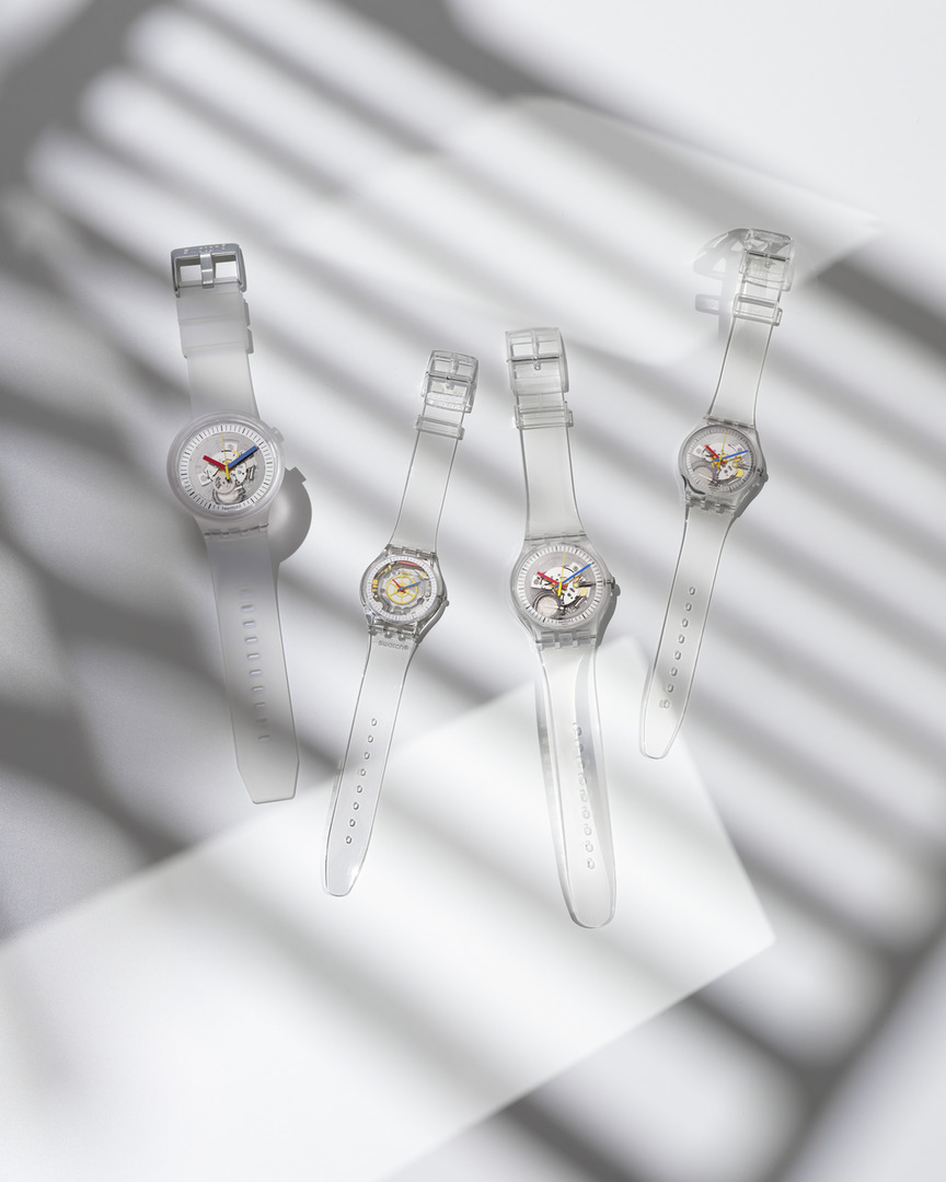 Imagem da notícia: Swatch apresenta nova coleção Swatch CLEAR