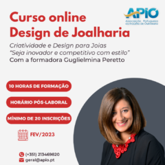 Imagem da notícia: <strong>APIO lança curso de design de joalharia com Guglielmina Peretto</strong>
