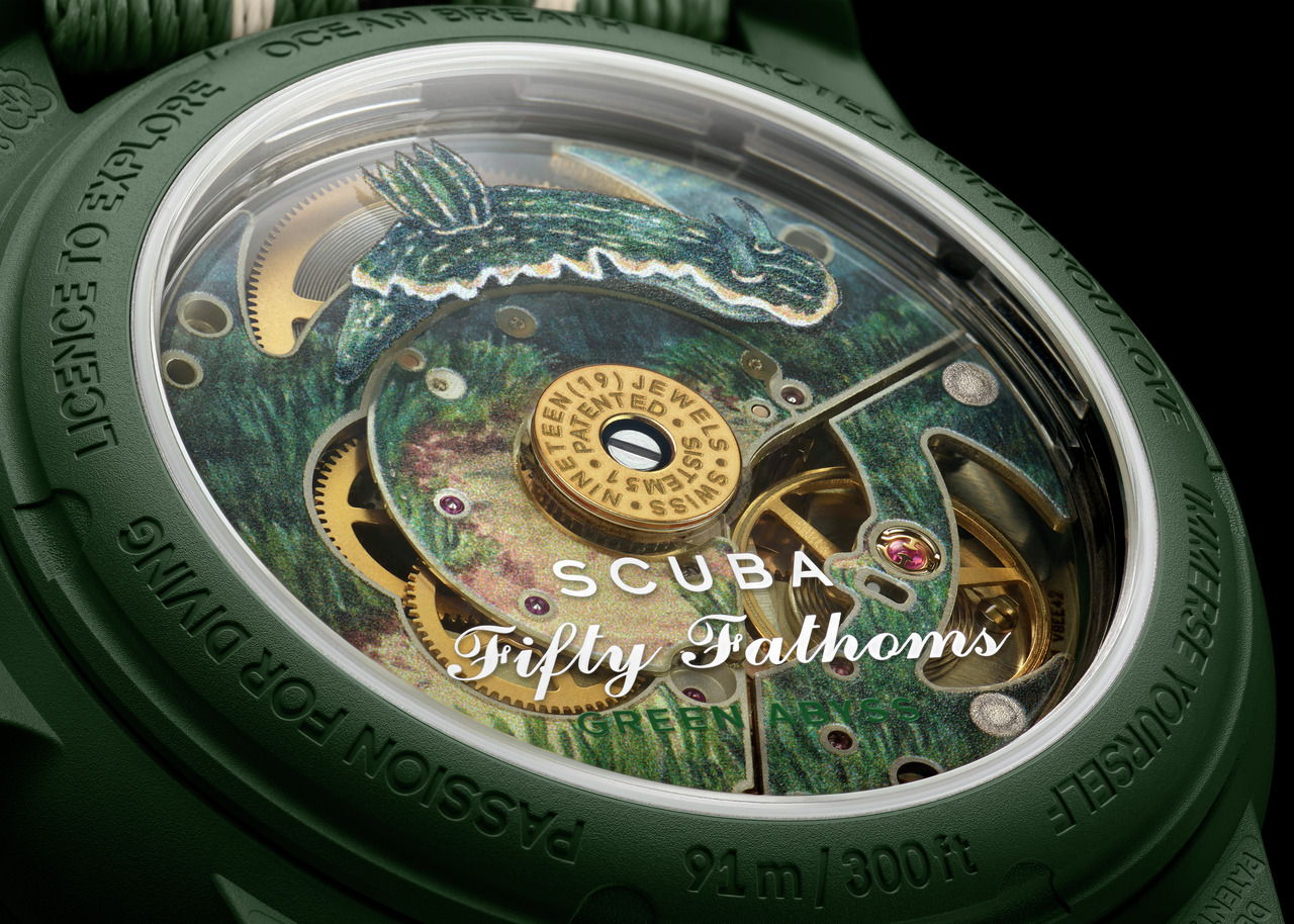 Imagem da notícia: Green Abyss junta-se à coleção Blancpain X Swatch Bioceramic Scuba Fifty Fathoms