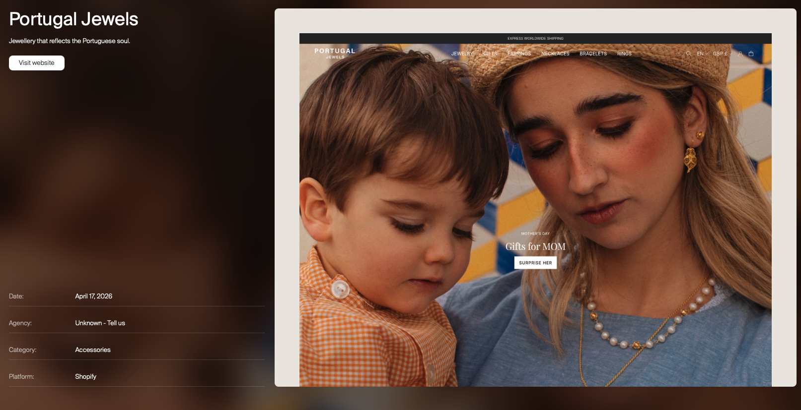 Imagem da notícia: Portugal Jewels eleita “Store of the Day”