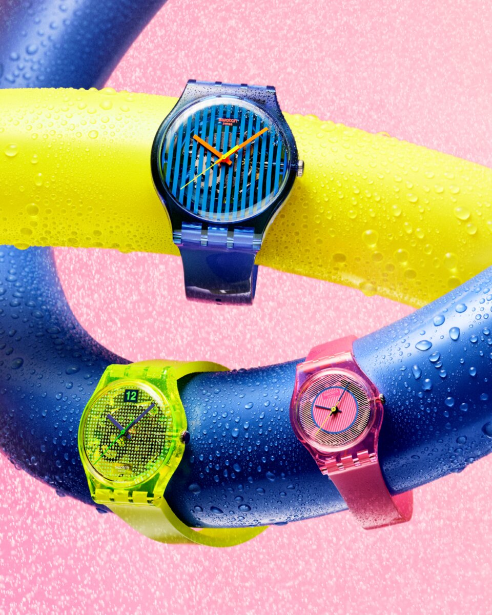 Imagem da notícia: Swatch lança coleção “SMASH IT” e eletriza o verão