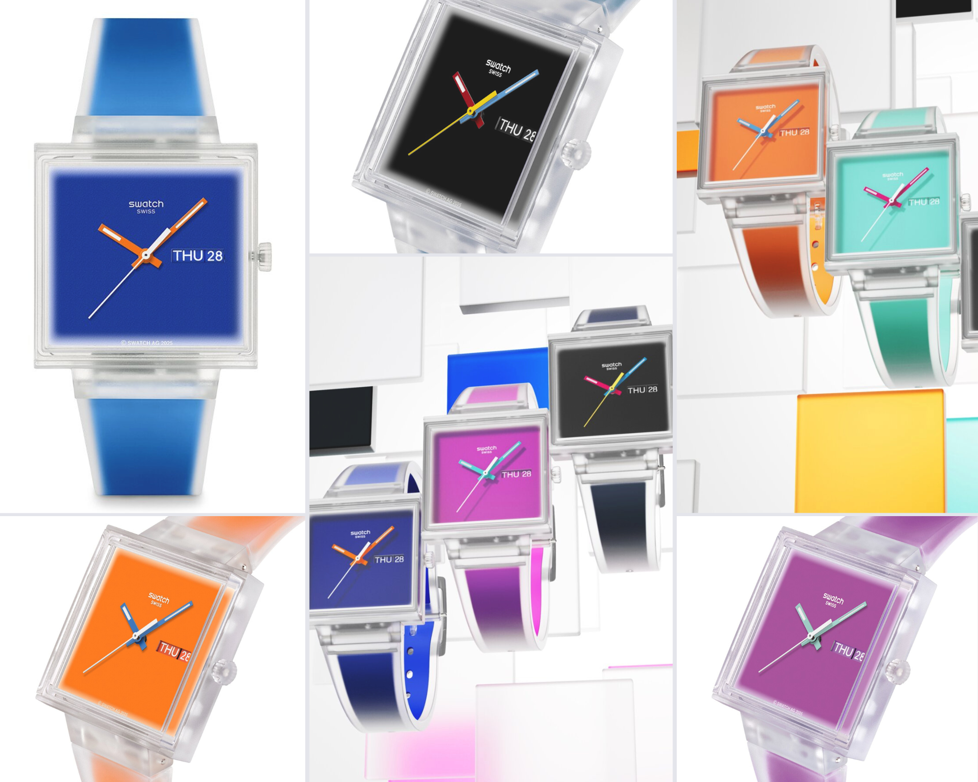 Imagem da notícia: Swatch dá nova vida ao relógio quadrado